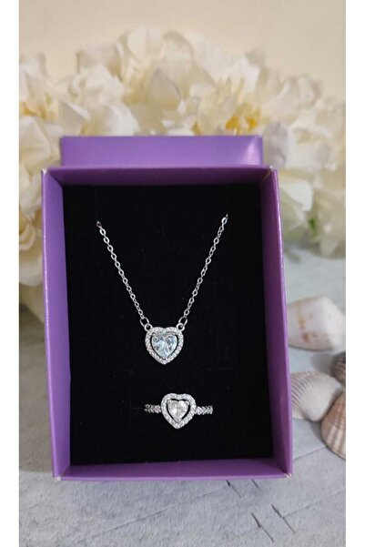 HKN AVM ACCESSORİES Yüzük Kolye Seti