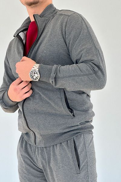 Remsa Spor Ανδρική φόρμα Lycra Combed Cotton Σετ 3714 Anthracite