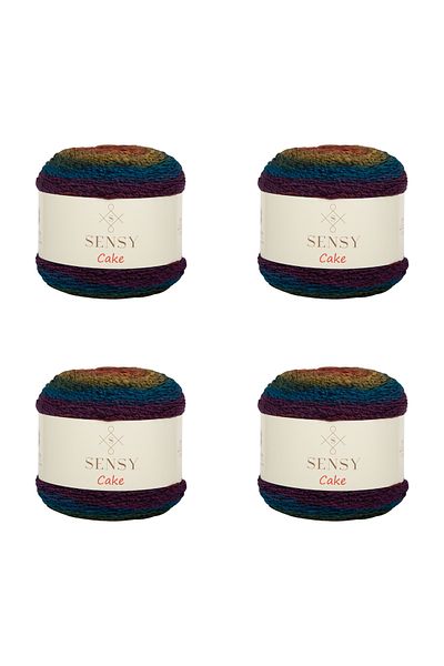 SENSY Cake Knitting Yarn 4 Pieces