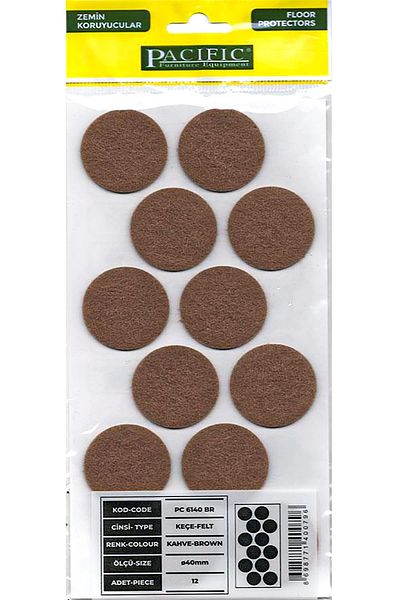 Decovetro 40mm Coffee Pacific Adhesive Felt
