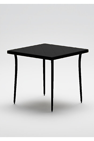 Çavdar Group Carmen 80x80 Masa Sabit Masa Bahçe Balkon Teras Masa Plastik Aya...