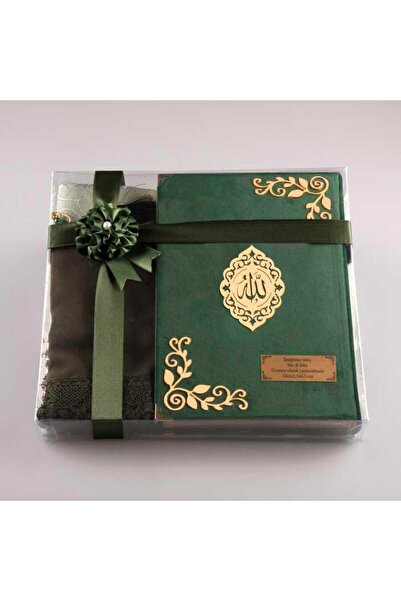 Hayrat Neşriyat Şal + Seccade + Tesbih + Kuran Hediye Seti (çanta Boy, Kadife...