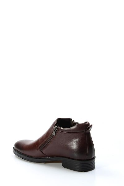 TUGERDİ Δερμάτινες καφέ αντιολισθητικές σόλες από καουτσούκ με φερμουάρ Κλασικές ανδρικές μπότες TG096714131714