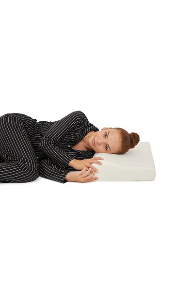 Simple. The Pillow Pernă ortopedică - Visco Air Channel, Suport pentru gât, Dimensiune mare 60*40*12/8 cm