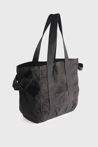 LUNABLU Denim Fabric Strap Tote Bag