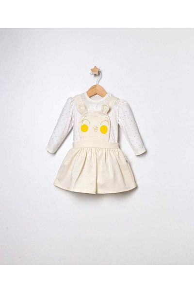 Esterella baby girl bodysuit dress/silvery bodysuit dress