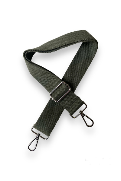 alfa tasarım atölyesi Umeraș pentru geantă din bumbac cu accesorii de culoare argintie de calitate (120 cm)