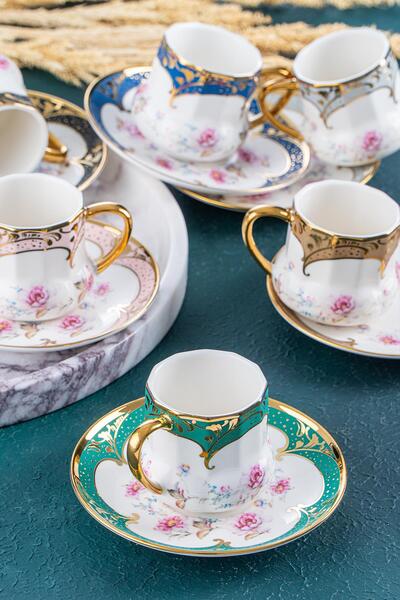 ACAR Mira 6 Kişilik Kahve Fincanı Takımı - 90 ml