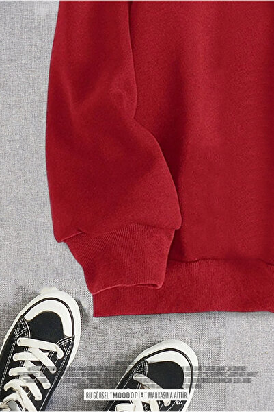 Moodopia Yarım Fermuarlı Dik Yaka Unisex Sweatshirt