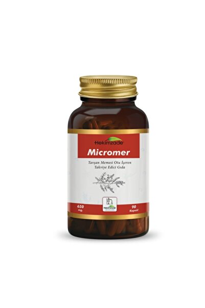 Hekimzade Micromer 90 Kapsül 650mg - Tavşan Memesi Otu Içeren Takviye Edici Gıda