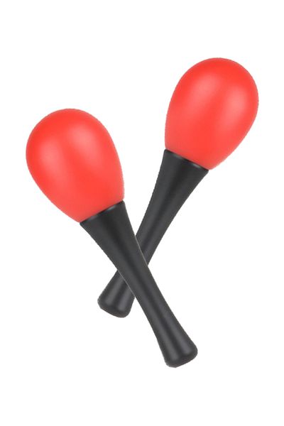Midex Orf-mrc-06rd أدوات العفن الأحمر Maracas البلاستيك Maracas 2 قطعة (زوج)