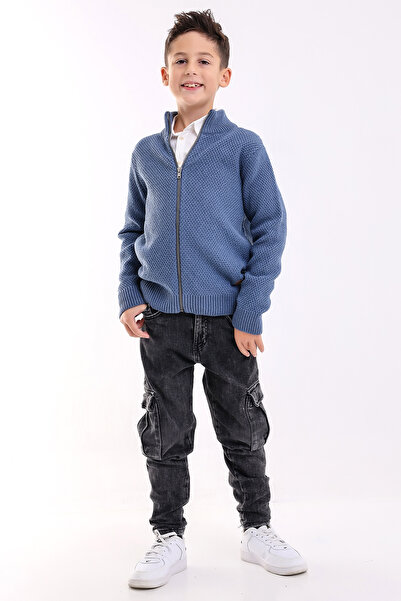 Matte MONACO BOY INDIGO KNITWEAR CARDIGAN