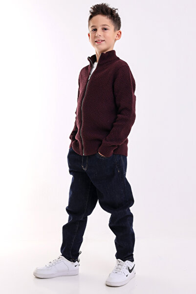 Matte MONACO BOY Claret Red Knitwear Cardigan