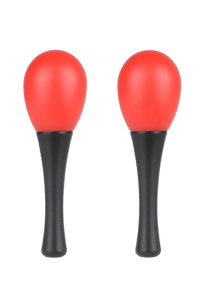 Midex Orf-mrc-06rd أدوات العفن الأحمر Maracas البلاستيك Maracas 2 قطعة (زوج)