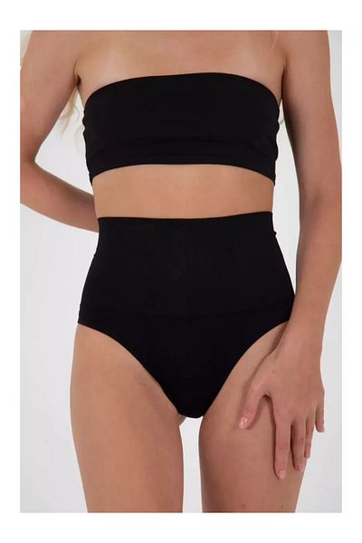 MİSTİRİK High Waist Control Black Slip - Σετ μοντέλου 3 τεμαχίων