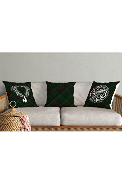 menesahome Menesa Home Новорічна подушка з цифровим принтом із зображенням ол...
