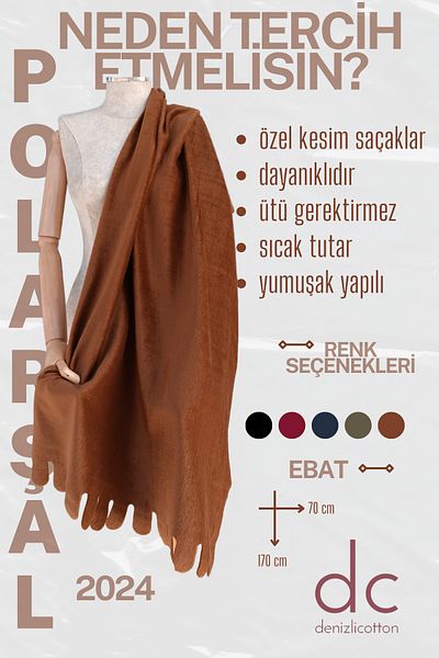 denizlicotton Polar Shawl 1st Quality Special Cut Fringes Beauty Center, Κομμωτήριο, Καφέ, Εστιατόριο, Σάλι δώρου