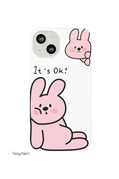 izzytech حافظة هاتف آيفون 13 لطيفة على شكل دب الصورة الرمزية من السيليكون الس...