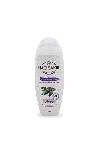 Hacı Şakir 500 ml Sage 2 in 1 Shampoo Against Dandruff