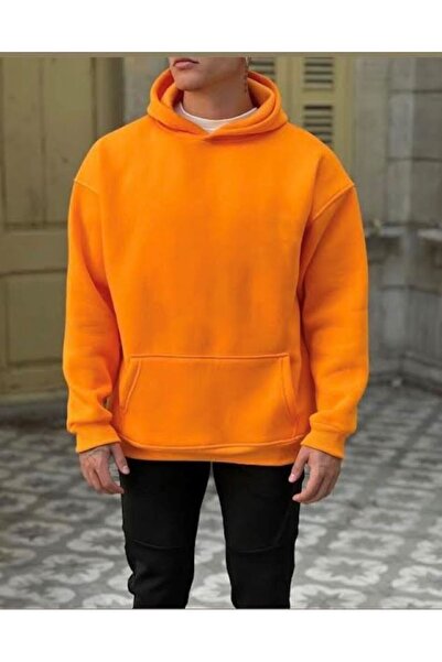 NO 601 PORTOCALIU 3 fire groase plat cu glugă