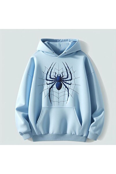 blausee wear سويت شيرت هودي بطبعة عنكبوت