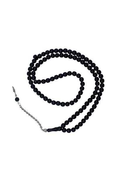 OltutaşıMarket 99 de bucăți Oltu 925 argint sterling cu ciucuri Rugăciunea Zikir Tesbih