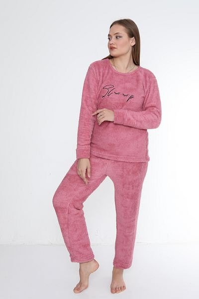 FAMES PİJAMA Дамски пижамен комплект Wellsoft Thick Winter Fleece