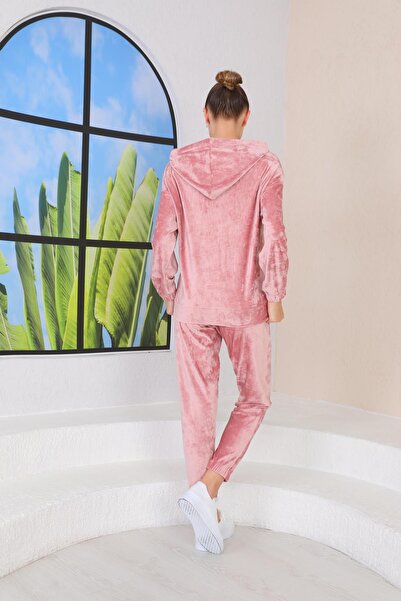 WestBound Women's SOMON Soft Velvet Tracksuit Set