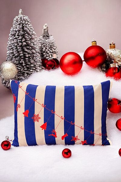 tarzınısec Pernă decorativă din silicon cu fermoar cu tematică de Anul Nou (35*50cm)