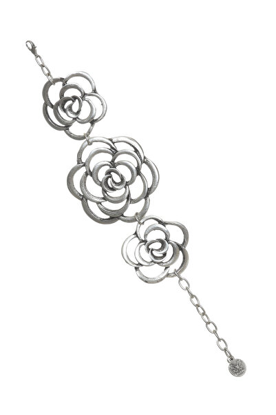 LABALABA Kadın Antik Gümüş Kaplama Zincir Bileklik