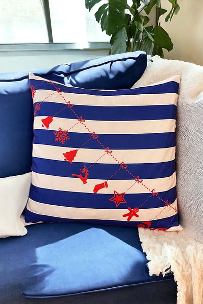 tarzınısec Pernă decorativă cu fermoar cu tema de Anul Nou (60*60CM)