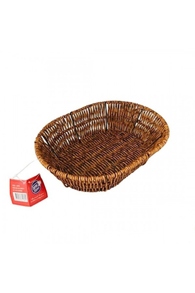Fame Kıtchen Hasır Oval Sepet Rattan Ekmek Sepeti - Meyve Sepeti 27cm x 20cm ...