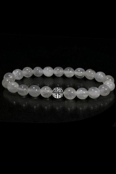 Tesbih Atölyesi Certified 1st Quality Real Selenite Stone Bracelet (Genuine)
