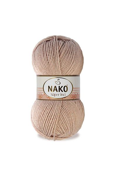 NAKO 23339 Μοντέλο Super Pearl Hand Knit - 25% μαλλί και μέλι κανέλας
