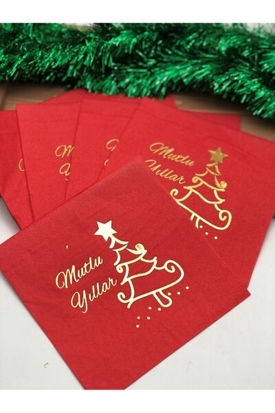 Denseden منديل ورقي مكون من 16 منديلًا منقوشًا من Happy Years