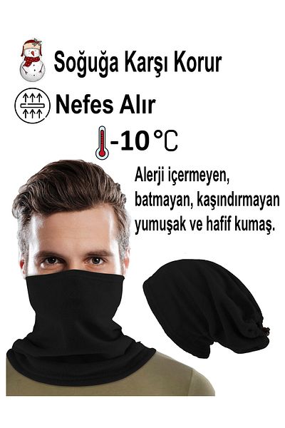 herotasarım Polar Bartman Neck Collar Beret - Bll4546