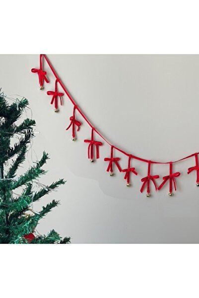 Masalsı Concept Yılbaşı Kadife Kurdele Gold Zilli Zincir Noel ev dekoru yeni ...