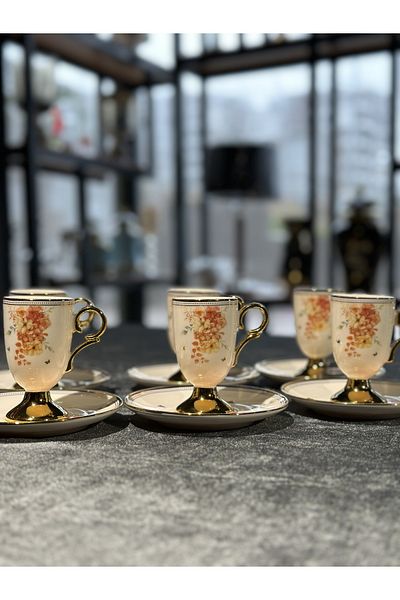 ACAR Luxury Porcelain 6-Piece Cup Set