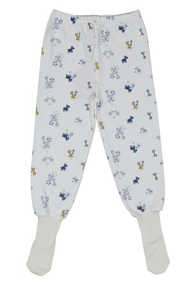 Melekpare Baby Girl Boy Booties Trousers with Socks Bottom Pajamas 100% Organic Cotton Soft Fabric