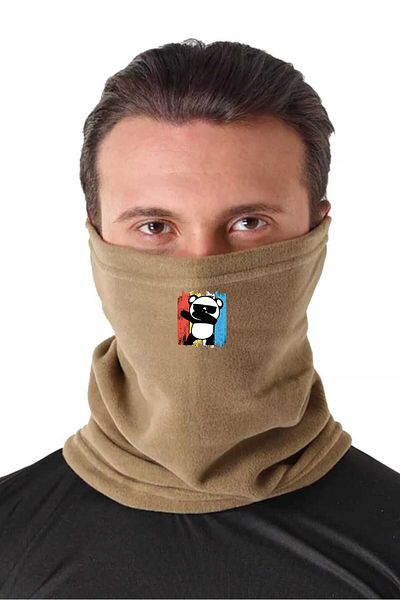 herotasarım Panda Fleece Neck Collar Beanie - Μοντέλο Bll4424