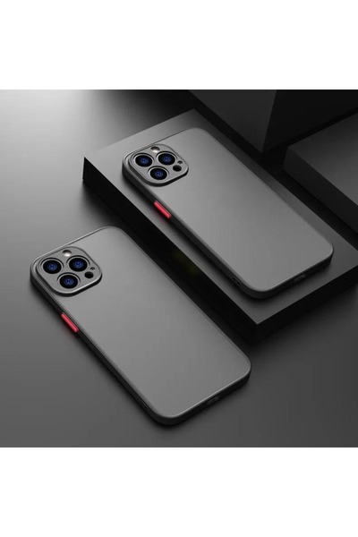 Rivor Apple iPhone 15 Pro Max Uyumlu Kılıf 3D Kamera Korumalı Buzlu Renkli Ma...