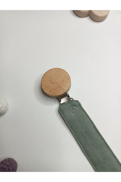 sbbaby Pacifier Chain with Wooden Clip