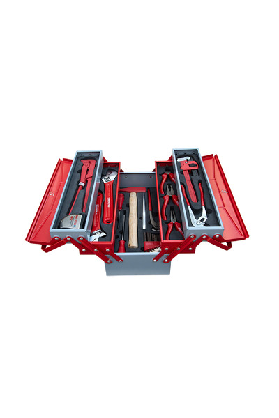 İzeltaş Tesisatçı Takım Çantası 28 Parça (5 Gözlü - Metal) - 8420005028