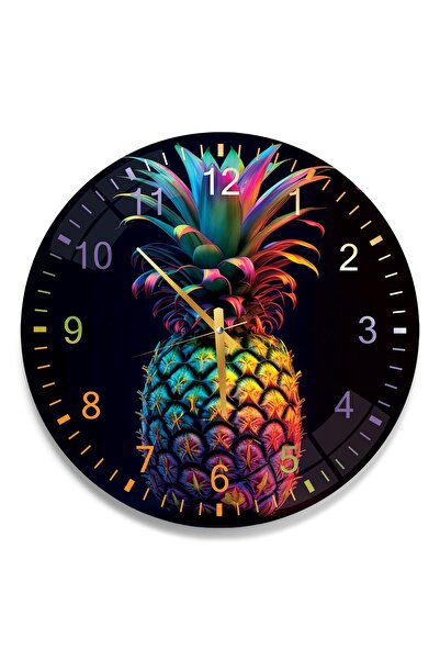 EMYA HOME Ceas din sticlă colorată ananas - 40 cm