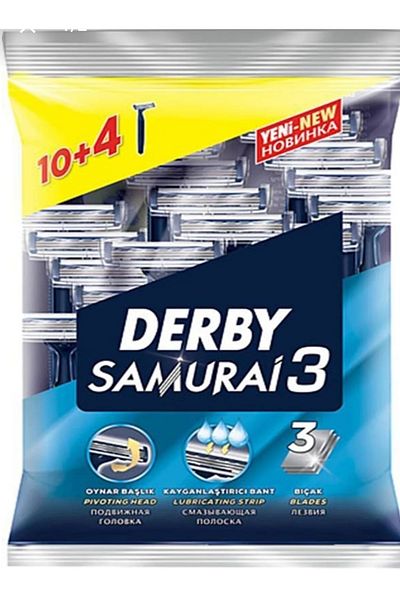 Derby Samurai 3 blades 14 pieces