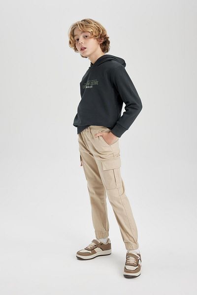 DeFacto Boy's Back Printed Hooded Sweatshirt B9015a823cw