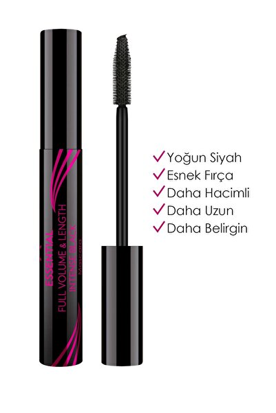 Golden Rose Essential Full Volume&lenght Mascara - Intense Black - Hacim Vere...