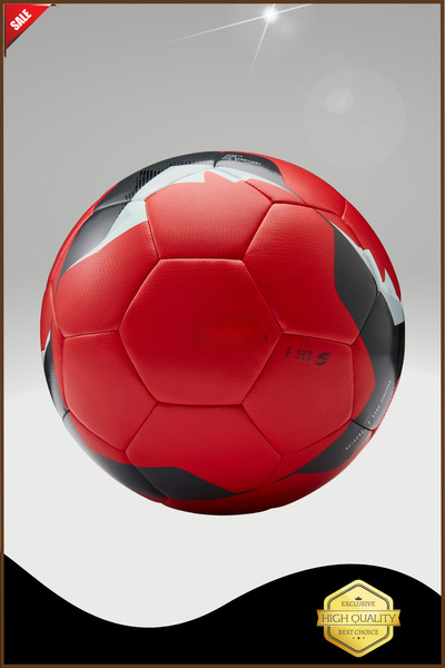 Overpet Futbol Topu F500 Model Kırmızı Futbol Topu 5 Numara Futbol Topu