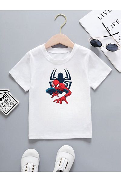 BENROMA 1 tricou este un cadou pentru achiziții de 6 și mai sus în coș - Tricou pentru copii cu imprimeu Spider-man