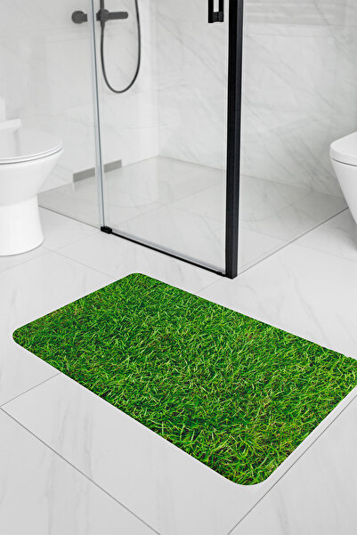 minufco 3D Desenli İç Dış Mekan Kullanıma Uygun Kaymaz Su Emici Üç Katmanlı B...